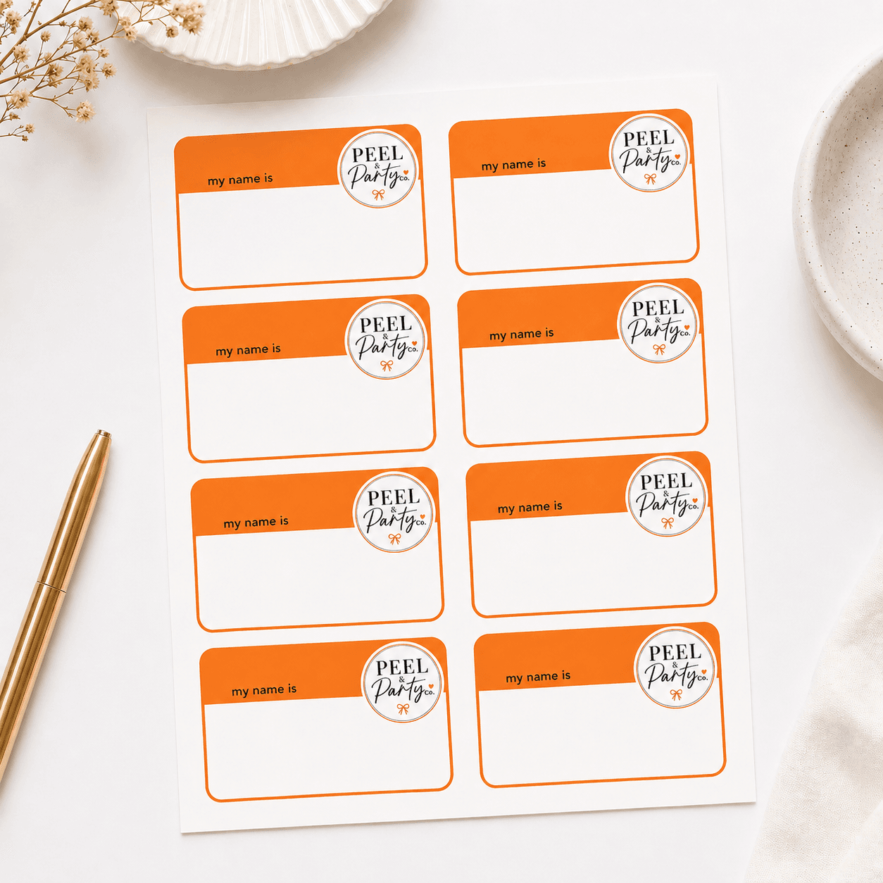 Name Tag Stickers 