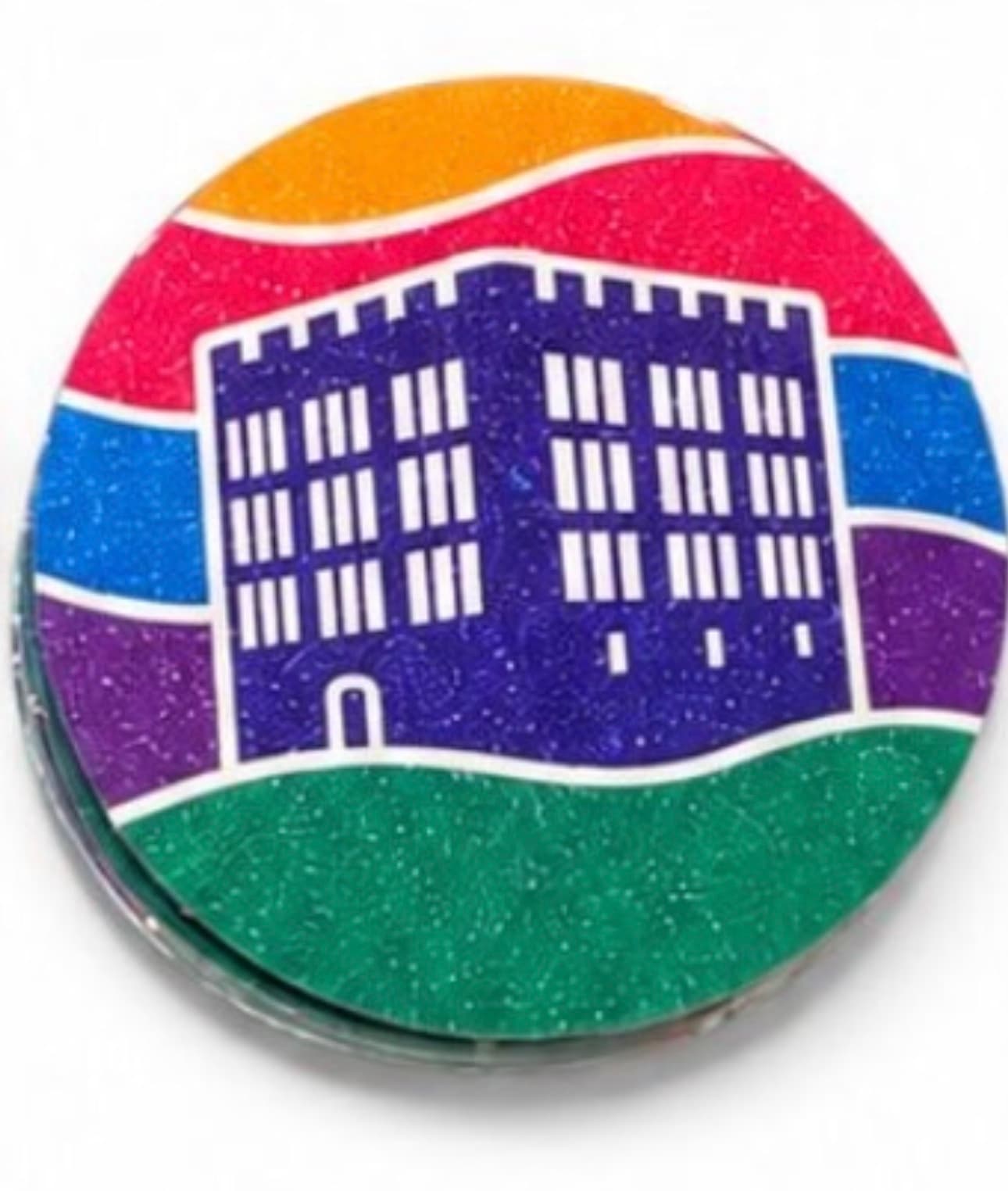 Custom Die Cut Glitter Sticker  2